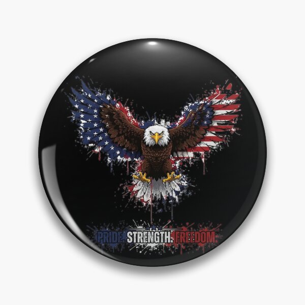 Artikelvorschau, Amerikanischer Adler, Patriotischer Adler, Freiheitsadler, Unabhängigkeitstag, 4. Juli entworfen und verkauft von Artovista Vision.