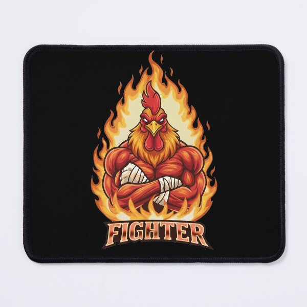 Item preview, Fiery Rooster Fighter Mascot Gaming Design designed and sold by Omar-2D.