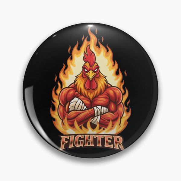Item preview, Fiery Rooster Fighter Mascot Gaming Design designed and sold by Omar-2D.
