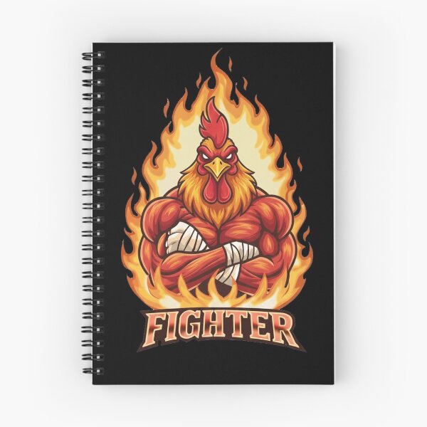 Item preview, Fiery Rooster Fighter Mascot Gaming Design designed and sold by Omar-2D.