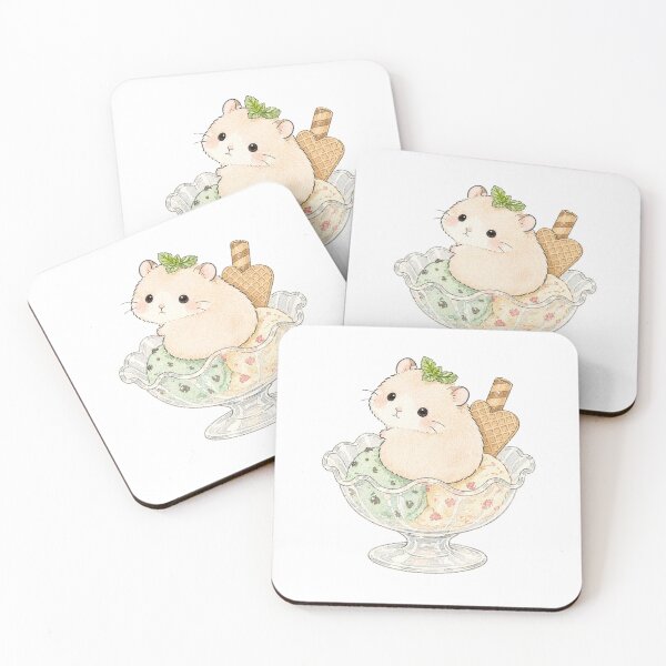 Item preview, Adorable Hamster in an Ice Cream Sundae designed and sold by tiny-hamu-life.