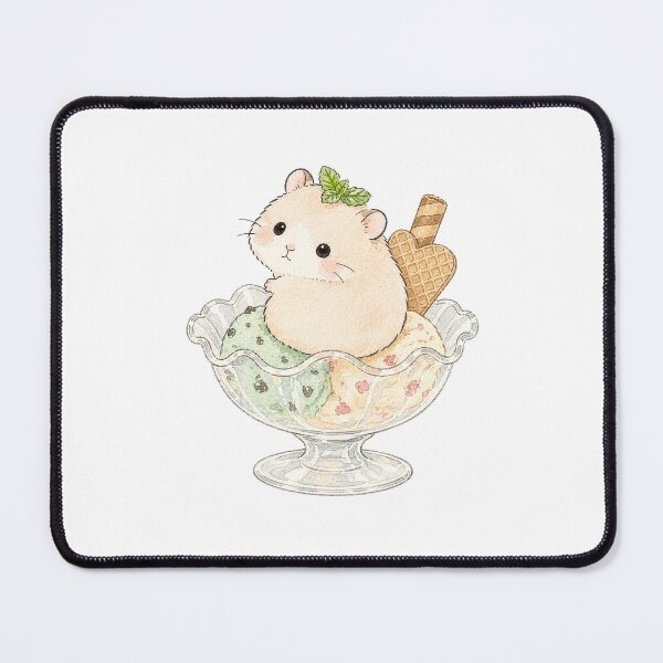 Item preview, Adorable Hamster in an Ice Cream Sundae designed and sold by tiny-hamu-life.