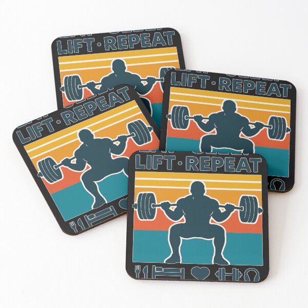 Item preview, Eat Sleep Lift Repeat Just Sets Gym Motivation designed and sold by Svenniibee.