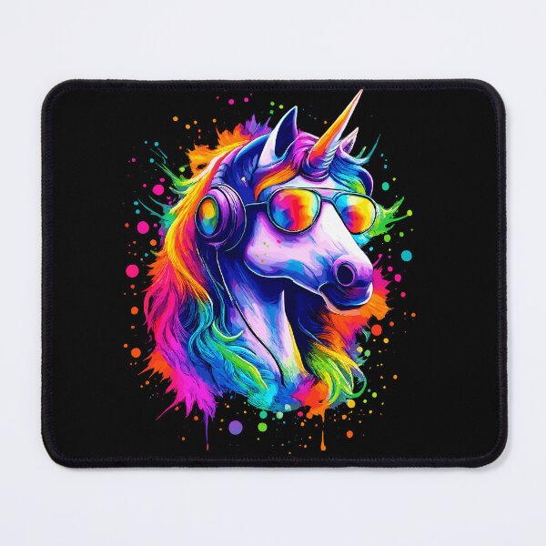 Item preview, Rainbow Unicorn With Headphones And Sunglasses designed and sold by Svenniibee.