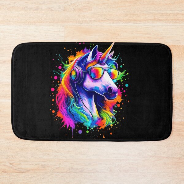 Item preview, Rainbow Unicorn With Headphones And Sunglasses designed and sold by Svenniibee.