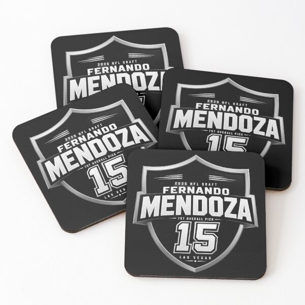 Item preview, Fernando Mendoza #15 – 2026 NFL Draft First Overall Pick Las Vegas Shield Logo designed and sold by My Team Designs.