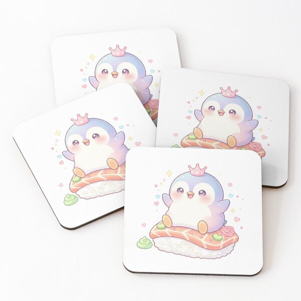 Item preview, Sushi Penguin Rollin with Style - Kawaii Penguin Sushi Art - Cute Food Animal Hybrid designed and sold by JLMWorks.