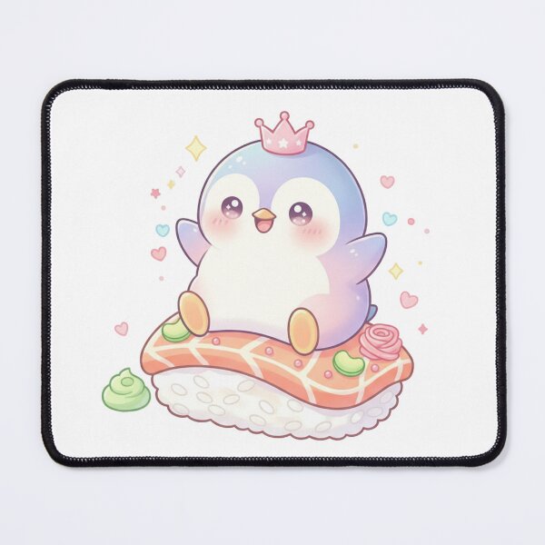 Item preview, Sushi Penguin Rollin with Style - Kawaii Penguin Sushi Art - Cute Food Animal Hybrid designed and sold by JLMWorks.