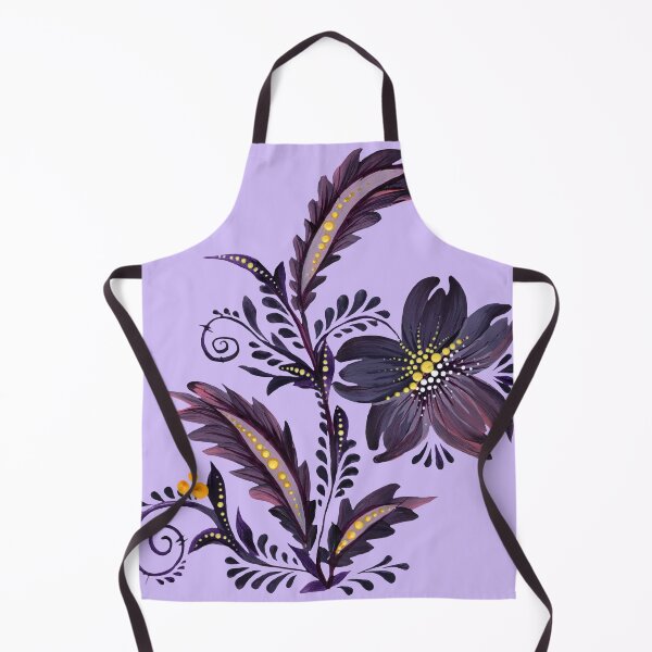 Item preview, violet-purple flower, Ukraine art, Petrykivka style, author's drawing designed and sold by Sunflower-7.