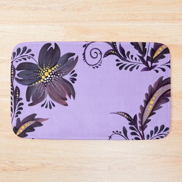 Item preview, violet-purple flower, Ukraine art, Petrykivka style, author's drawing designed and sold by Sunflower-7.