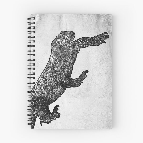 Item preview, Komodo Dragon: Dark Nature Wildlife Etched Illustration designed and sold by Ghoul Enterprises.