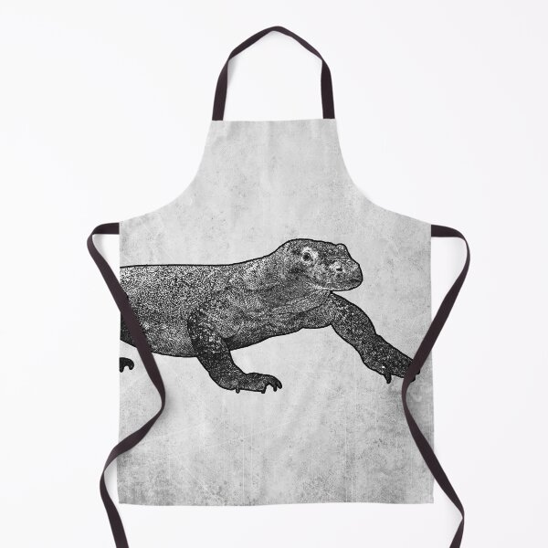 Item preview, Komodo Dragon: Dark Nature Wildlife Etched Illustration designed and sold by Ghoul Enterprises.