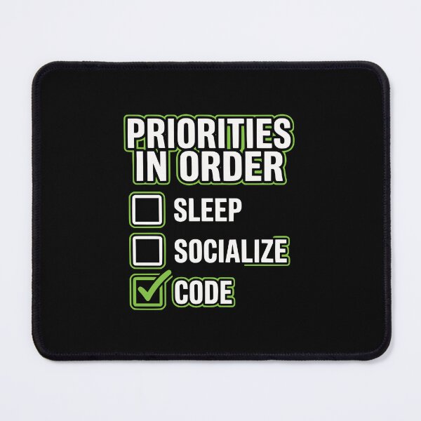 Item preview, Productivity Checklist Code Over Everything Humor designed and sold by Ixnor.