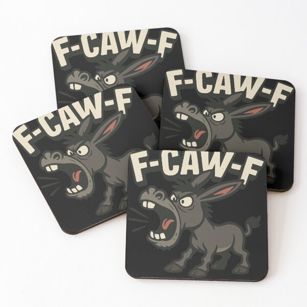 Item preview, F CAW F Angry Donkey Cartoon Screaming designed and sold by Svenniibee.