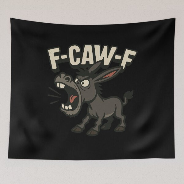 Item preview, F CAW F Angry Donkey Cartoon Screaming designed and sold by Svenniibee.