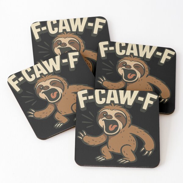 Item preview, FCAWF Sloth Yelling Cartoon Funny Phrase designed and sold by Svenniibee.