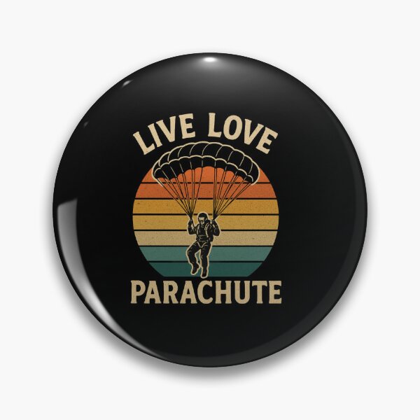 Item preview, Live Love Parachute Retro Parachuting designed and sold by Svenniibee.