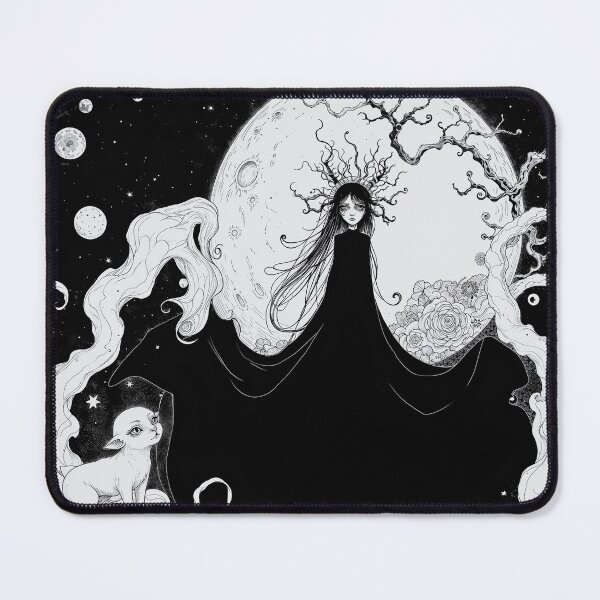 Item preview, Celestial Moon Witch Illustration designed and sold by D6rkT3chDemon.