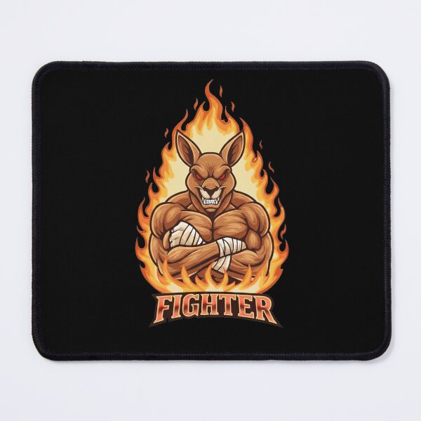 Item preview, Fiery Kangaroo Boxer Mascot Gaming Design designed and sold by Omar-2D.