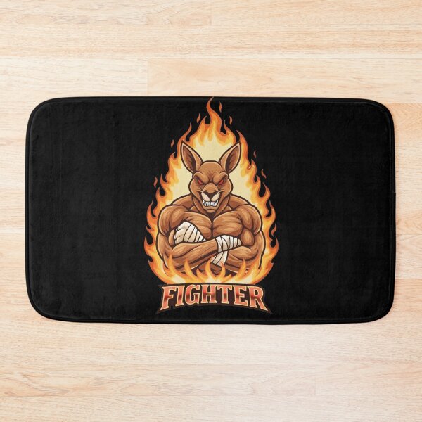Item preview, Fiery Kangaroo Boxer Mascot Gaming Design designed and sold by Omar-2D.