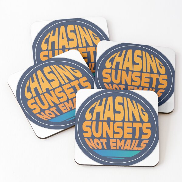 Item preview, Chasing Sunsets Not Emails designed and sold by agann.
