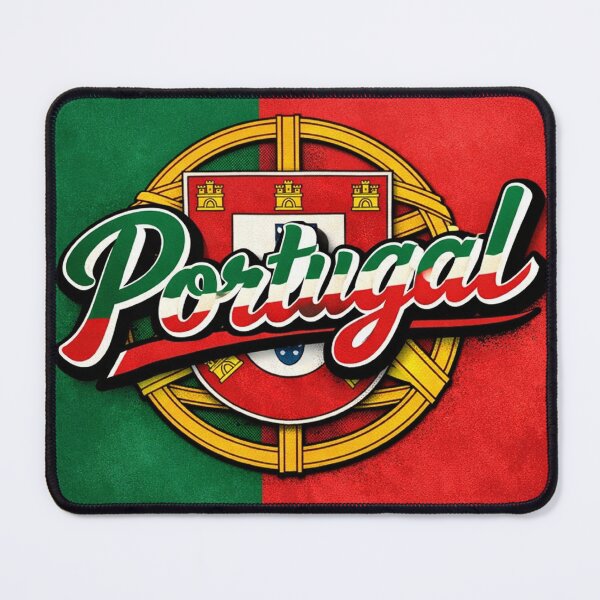 Item preview, Portugal Flag Typography – Portuguese National Pride Vintage Script Design designed and sold by GarnerSupplyCo.