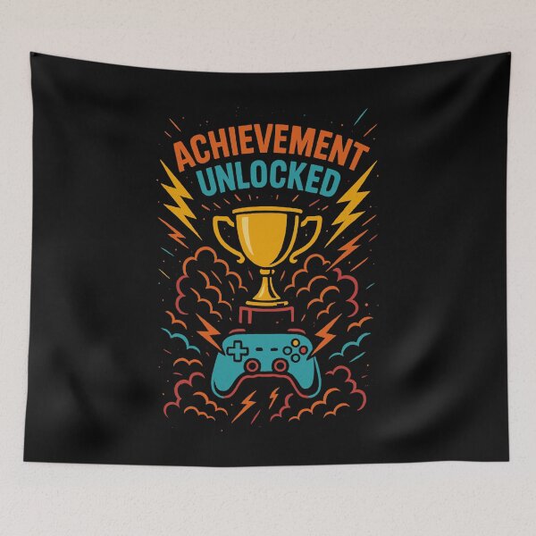 Item preview, Achievement Unlocked Gamer Trophy Controller Badge designed and sold by Svenniibee.
