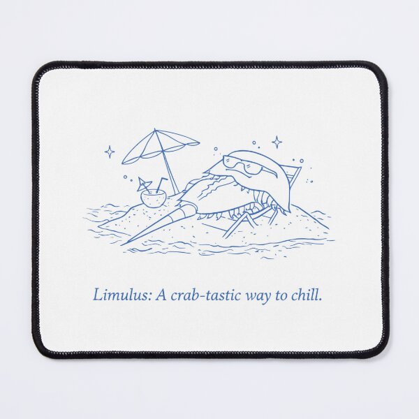 Item preview, Limulus Crab Tastic Chill Blue Line Art designed and sold by JessArty ⭐⭐⭐⭐⭐.
