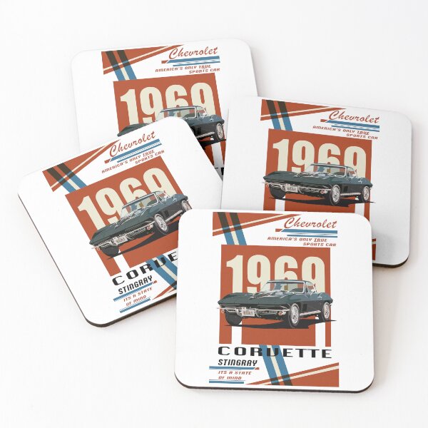 Item preview, Vintage Classic Car Corvette Stingray designed and sold by PrintCarClub.