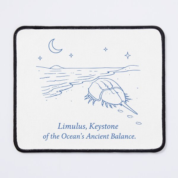 Item preview, Limulus Keystone Ancient Ocean Blue Art designed and sold by JessArty ⭐⭐⭐⭐⭐.