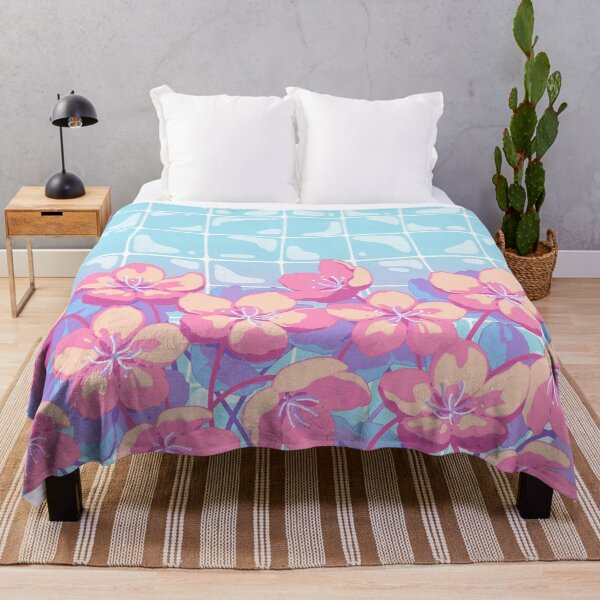 Item preview, Cute Colorful Floral Illustration with Pink Yellow Flowers designed and sold by MinimalAnGo.