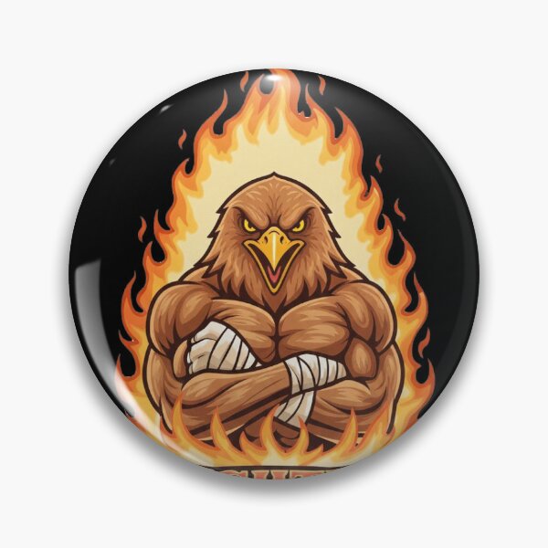 Item preview, Fiery Eagle Fighter Mascot Gaming Design designed and sold by Omar-2D.