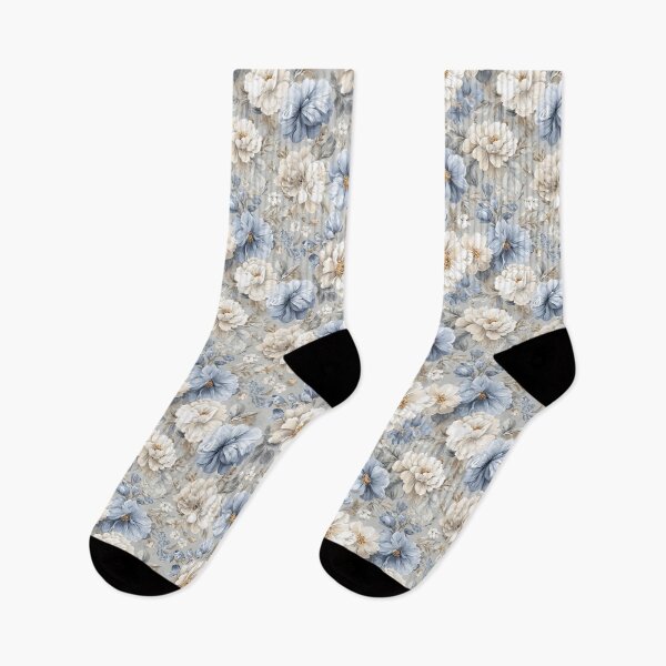 Item preview, Vintage Blue & Cream Peony Floral | Romantic Dusty Blue Roses Pattern | French Country Botanical Aesthetic | Dreamy Summer Garden Aesthetic | Elegant Peony Garden Illustration designed and sold by VivaFy.
