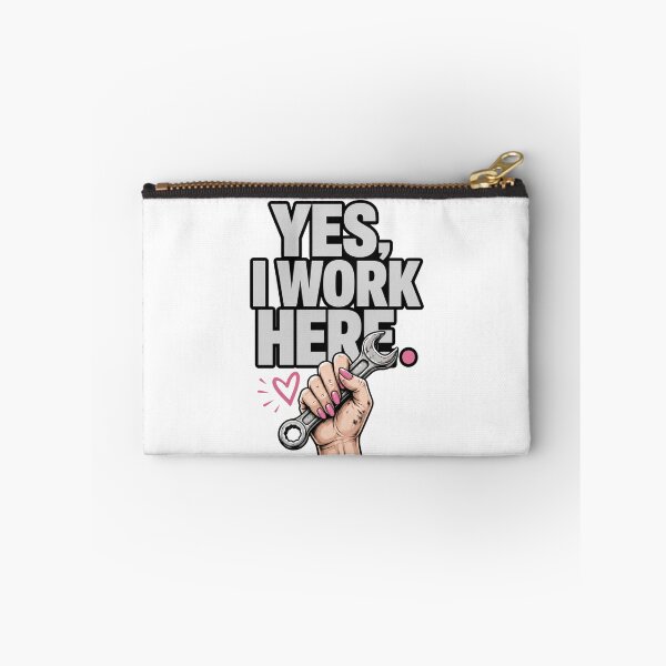 Item preview, Yes I Work Here Strong Woman Design designed and sold by PINK FREE.