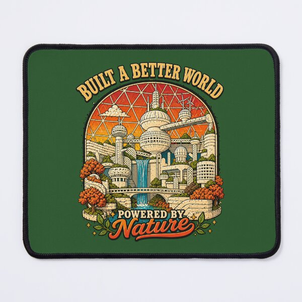 Item preview, Futuristic Solarpunk City – Build a Better World Powered by Nature designed and sold by PunkVerseStudio.