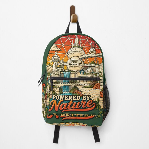 Item preview, Futuristic Solarpunk City – Build a Better World Powered by Nature designed and sold by PunkVerseStudio.