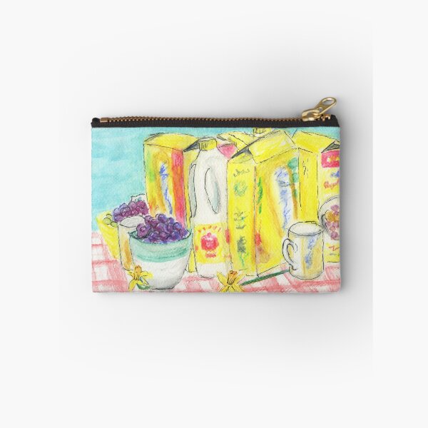 Item preview, Breakfast Still Life with Cereals, Milk and Grapes designed and sold by LymphomaLass.