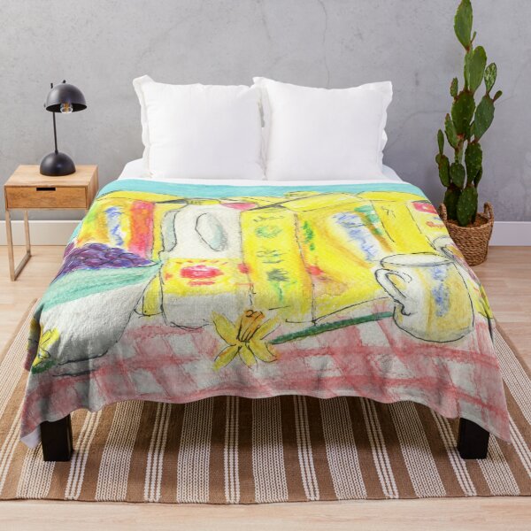 Item preview, Breakfast Still Life with Cereals, Milk and Grapes designed and sold by LymphomaLass.