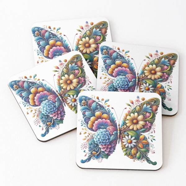 Item preview, Boho Garden Butterfly - Colorful Botanical Art designed and sold by DsTeesApparel.