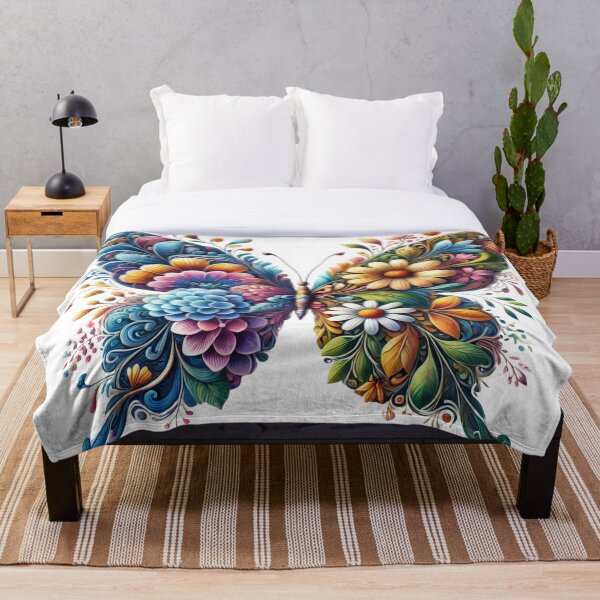 Item preview, Boho Garden Butterfly - Colorful Botanical Art designed and sold by DsTeesApparel.