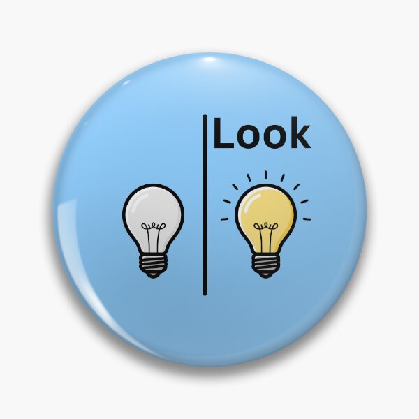 Item preview, Look on the Bright Side Light Bulb Pun Design – Funny Minimalist Positive Vibes designed and sold by ThisIsDebbie.