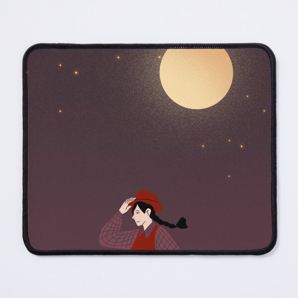 Item preview, Red Dress Night Walk – Dreamy Vibes | Aesthetic Wallpaper designed and sold by MyCozyVibes.