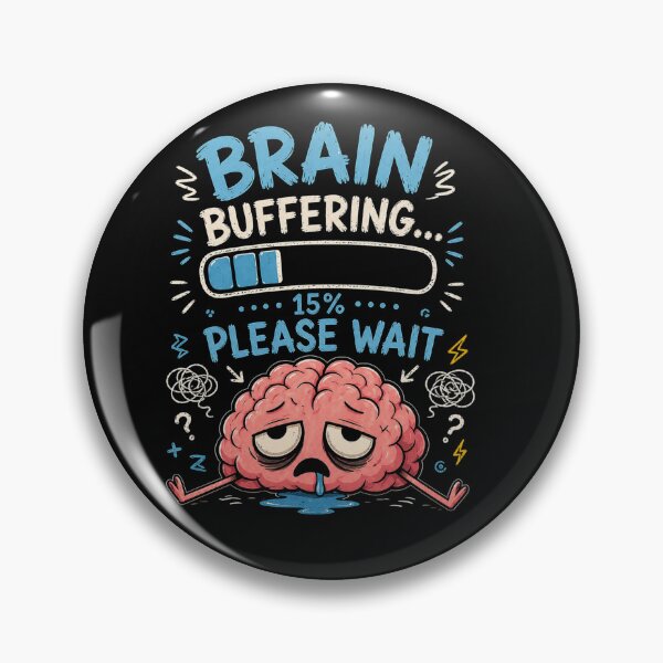 Item preview, Brain Buffering Not Responding Funny Meme Shirt designed and sold by MotylekAnia.