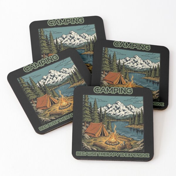 Item preview, Camping, Because Therapy Is Expensive designed and sold by DispersedHQ.