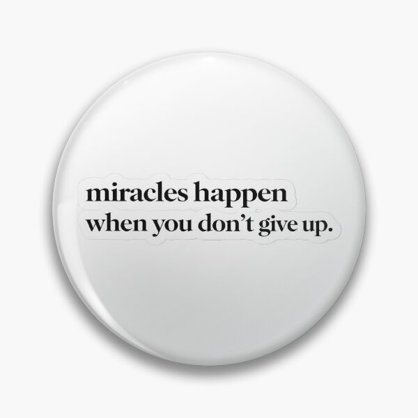 Item preview, Miracles Happen Sticker Motivational Inspirational Quote designed and sold by Luxers Sticker Shop.