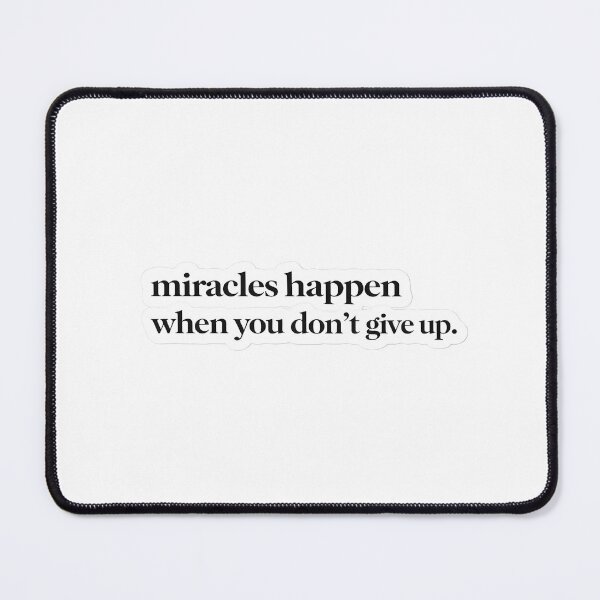 Item preview, Miracles Happen Sticker Motivational Inspirational Quote designed and sold by Luxers Sticker Shop.