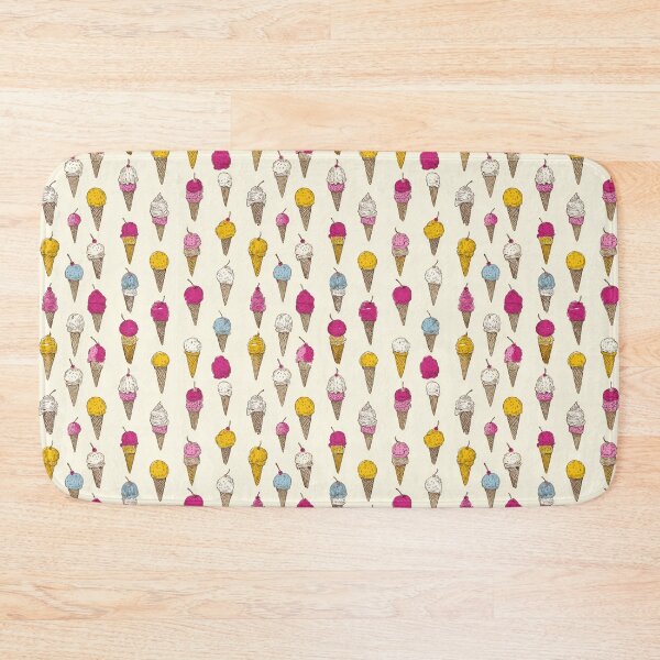 Item preview, Retro Ice Cream Cones Pattern Sweet Dessert Fun designed and sold by NicolasGlowArt.
