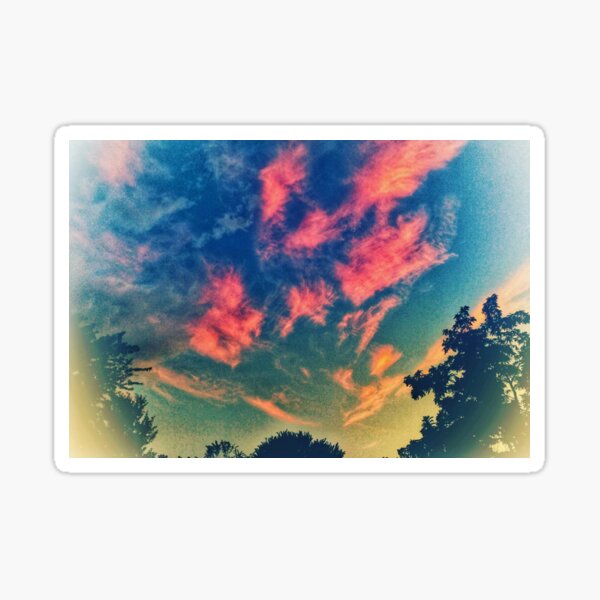 Brushstroke Skies Sticker