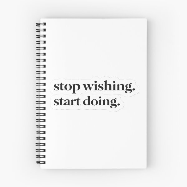 Item preview, Stop Wishing Start Doing Sticker Motivational Hustle Quote designed and sold by Luxers Sticker Shop.