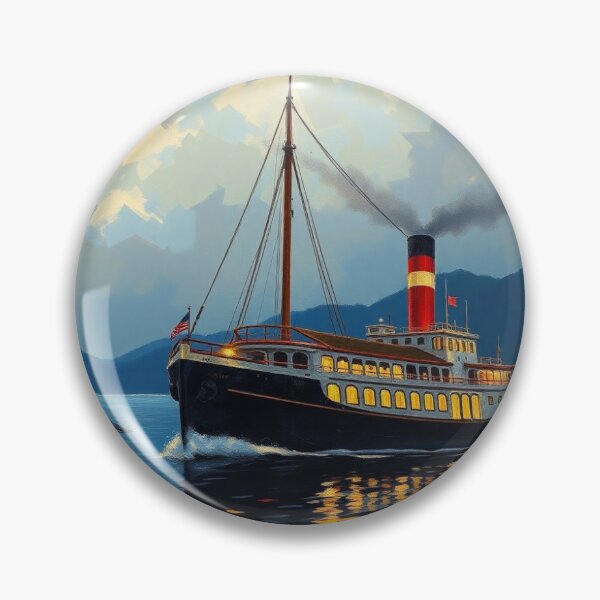 Item preview, Steam ship on Lake Victoria. designed and sold by oldMastersofart.